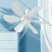 Tevorex 5 / 6 / 8 Leaves Electric Ceiling Fan Silent Low Noise Energy Saving with Remote Cable Lightweight Portable for Camping Bed Dormitory Tent