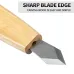 Wood Carving Knife CR-V Steel Blade 60 Angle 154mm Total Length Ergonomic Wooden Handle Woodworking Tool