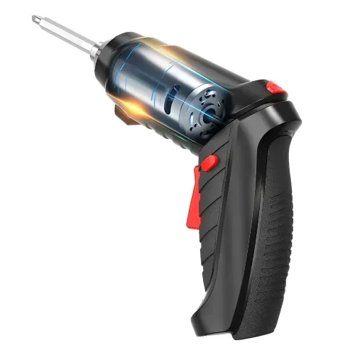 47PCS 4.2V Cordless Electric Screwdriver Tool Set USB Charging 1800mAh Battery LED Light 3.5Nm Torque Includes Bits and Accessories