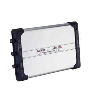 OWON VDS6102 Digital Virtual Oscilloscope 100MHz 2CH 1Gsa/s High Accuracy User-Friendly Interface with USB Type-C Power and WiFi Connectivity for Efficient Data Transmission and Wide Voltage Power Supply