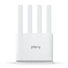 PLERY R605 4G LTE WiFi Router with Nano SIM Card Slot 300Mbps 4 External Antennas Booster 2.4G WiFi6 Repeater Long Range WiFi Extender