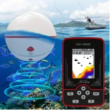 Erchang F13 Fish Finder 125KHz 100M Depth Underwater Visual High-definition Fishing Finder Wireless Sonar Sensor Echo Sounder LCFishfinder