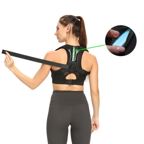 KALOAAdjustable Back Shoulder Posture Corrector Belt Clavicle Spine Support for Home Office Sport Upper Back Neck Brace