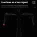 WESBIKING 2Pcs Bicycle Handlebar Plug Grip Taillight MTB Warning Rear Lights for 22.2mm Bar 3 Modes Bike Light Cycling Safety
