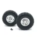 2PCS Upgraded Metal Rims Tires Wheels Double/Single for WPL 1/16 C14 C24 C34 B14 C24 B16 B36 RC Car Vehicles Models Parts
