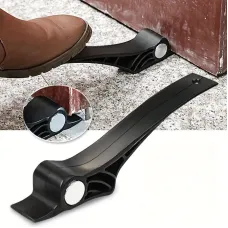 Wooden Door Lifter Quick Installation Tool 25cm Non-Marring Plastic Lifts 1.5 Inches Flooring Deep Pile Carpet Cam Design Hands-Free Operation