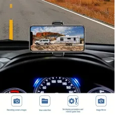 9600mAh Solar Lithium Battery WiFi Wireless Backup Camera System Real Time Monitoring Wireless Backup Camera Bus Van Truck RV