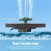 Color RGB Light Solar Fountain Swimming Pool Landscape Automatic Boat Bilge Pump 360 Degree Rotating Nozzle 9V/4W Floating Waterfall Fountain Bird Bath Outdoor Decoration Portable