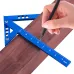 Blue Center Finder Aluminum Center Line Scriber for Finding Center Drawing Straight Lines Right Angles Midlines Vertical Lines 45 Degree Angles