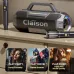 Claison T9 Plus bluetooth Speaker Karaoke Portable Speaker with Dual Microphones HiFi Bass Driver DSP Chip RGB Light Support USB AUX TF Card Playback Phone Charger Wireless KTV Speakers