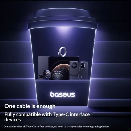 Baseus New Braided Series 100W USB-A to Type-C Cable Fast Charging Data Transmission Tinned Copper Core Line 1M/2M Long for iPhone 17 17 Pro 16 15 Pro Max for Huawei Mate XTs for Xiaomi 17pro for SAMSUNG for VIVO for OPPO