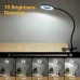 5X LED Magnifying Lamp Clip-On with USB Magnifier Adjustable Brightness and Color Temperature for Reading Beauty Crafts