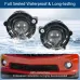 Pair 12V 55W Car Fog Light Kit w/ Bulbs w/ Switch&Wiring Halogen Fog Lamp for Chevrolet Camaro 2014-2015