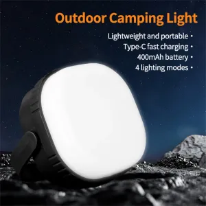 IPRee Mini Camping Light Rechargeable Magnetic Work Lamp with Built-in Lithium Battery, Waterproof Outdoor Repair Lantern Emergency Light