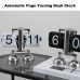 Vintage European Style Mechanical Flip Clock with Dual Feet Page Turning Clock Stainless Steel Double Foot Small Scales Flip Desk Clock Vintage Living Room Home Decoration