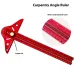 Adjustable Multi-angle T-square Woodworking Scriber Marking Line Ruler Precision Line Drawing aid Ruler with Angle Adjustment Scale