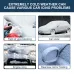 Rayhong Car Windshield Snow Removal Instrument Tool Solar/USB Power Car Window Glass Anti-Ice Snow Remove 5-12V Winter Deicing Device Molecular Interference Snow Remove Car Defroster