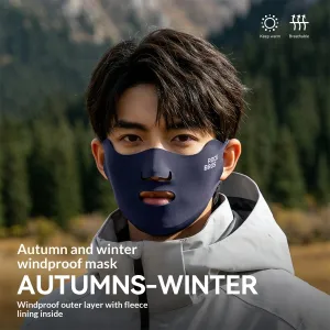 ROCKBROWindproof Breathable Cycling Mask Comfortable Fabrics Elastic Lightweight Outdoor Sports Face Mask for Riding Travel