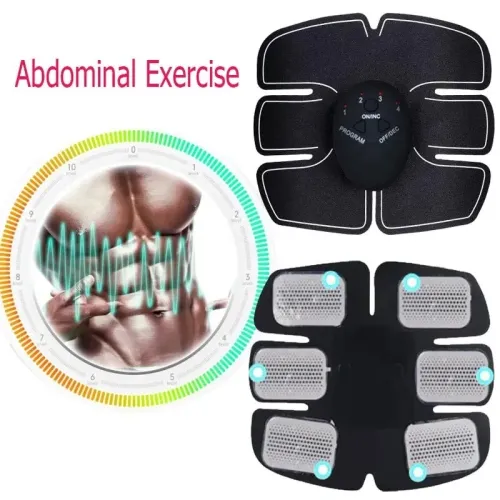 EMSmart Abdominal Muscle Stimulator 6 Modes EMTraining Arm Hip Exercise Belt for Home Gym Office Fitness