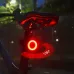 MEROCA Bicycle Rear Light USB Charging High Visibility Multifunction Flashing With Brake Sensor Tail Light MTB Road Bike Lamps