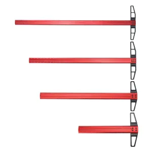 ENJOYWOOD T1 Upgrade Woodworking Precision T Ruler 600mm/800mm/1000mm Hole Positioning Marking Ruler T Square for Measuring Marking Square Setting