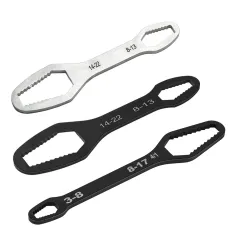 8-22mm 145mm/160mm Universal Torx Wrench Board Adjustable Double-head Torx Spanner Self-tightening Glasses Wrench Multi-purpose Hand Tool Auto Repair Mechanical
