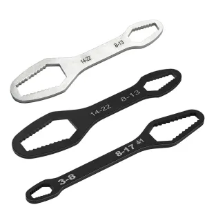 8-22mm 145mm/160mm Universal Torx Wrench Board Adjustable Double-head Torx Spanner Self-tightening Glasses Wrench Multi-purpose Hand Tool Auto Repair Mechanical