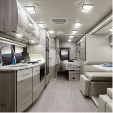 12V 7.5W LED RV Light Camping Light RV LED Light Interior Lamp Ceiling Dome Light with Switch for RV Camper Trailer Boat Car