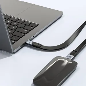 USB4 Full Function Flat Data Cable 40Gbps Data Transfer 240W PD Fast Charging 8K Video Output Thunderbolt4 Compatible Cables