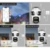 8MP 3 Lens Full HD WIFI IP Camera 8x Zoom 3 Screens Preview IP66 Waterproof Night Vision Two-Way Audio WiFi bluetooth SD Card Cloud Storage