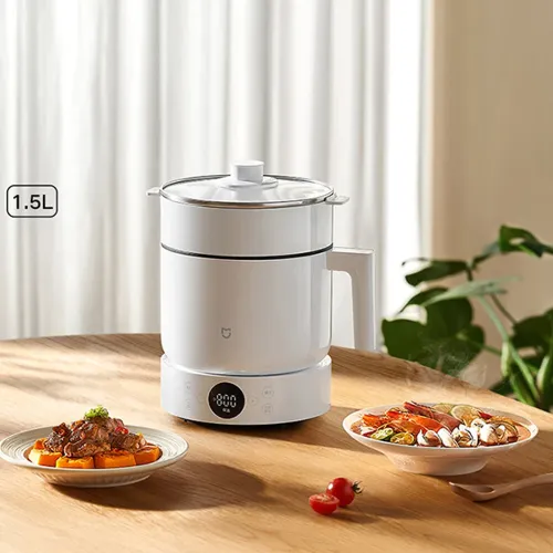 XIAOMI Mijia 1.5L 1000W Multi-Function Electric Cooker 5 Adjustable Heating Levels Automatic Keep Warm 24-Hour Reservations Can Be Set