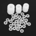 Suleve MXNW2 100pcs M2 M3 M4 M5 White Nylon Flat Washer Gasket Thickness 1mm