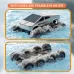 JJRC Q218 RTR 1/18 2.4G RC Car Eight Wheels Waterproof Amphibious 360 Rotation Cyber Pickup Off-Road Truck Stunt Vehicles Models Water Land Toys