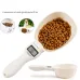 800g/1g Kitchen Scale Spoon Measuring Spoon Cup Portable with LED Display Pet Food Weighing Cup for Dogs and Cats Feeding Bowl