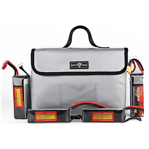 Multifunctional Explosion-proof Safety Storage Bag for RC Lipo Battery Charger 26x18x13cm