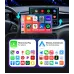 2-in-1 Wireless CarPlay Android Auto Box CP/AA Adapter 5G Wifi & BT 5.0 Support Mobile Phones Vehicles