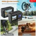 AUSEK 4K WiFi Action Camera Photography Sports Camera Waterproof HD Dual Screen Wifi Remote Control Outdoor Shooting Cycling Skiing Underwater Camera