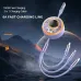 6A 100W USB-A to Type-C/Micro/iP Retractable Cable Fast Charging Data Transmission Copper Core Line 1.2M Long for iPhone 15 14 13 for Huawei Pura 70 Ultra for Xiaomi Civi 4 Pro for Samsung Galaxy S24