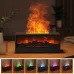 Kinscoter 3D Fireplace Aromatherapy Machine Simulation Flame Humidifier Automatic Aromatherapy Machine Desktop Large Fog Remote Control Aromatherapy Machine