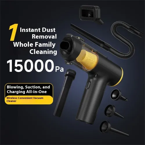 Tevorex Portable Cordless Vacuum 75W Brushless Motor, 15KPa Strong Suction, Type-C Rechargeable Handheld Cleaner