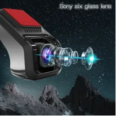 Car DVR 1080P Full HD With ADAS G-Sensor Loop Recording For Android Radio Player 170 Wide-Angle Car Front Camera Video Recorder Driving Recorder