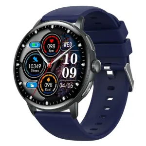 ET473 1.56-inch AMOLED ECG AI Assistant bluetooth Call Heart Rate Blood Pressure Blood Oxygen Monitor Sleep Monitoring Emotional Fatigue Detection Non-Invasive Blood Glucose Blood Component Measurement Body Composition Analysis IP68 Smart Watch