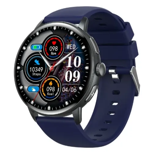 ET473 1.56-inch AMOLED ECG AI Assistant bluetooth Call Heart Rate Blood Pressure Blood Oxygen Monitor Sleep Monitoring Emotional Fatigue Detection Non-Invasive Blood Glucose Blood Component Measurement Body Composition Analysis IP68 Smart Watch
