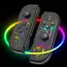 NS01 Left and Right Handles for Switch RGB Joycon Game Controller NS bluetooth Host Handles with Remote Wake-up