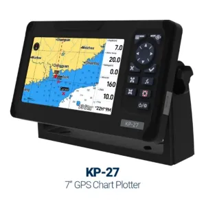 KP-27 7 Inch Marine GPS Chart Plotter High Brightness Display 1000 Nit GPS Beidou Galileo Glonass navigation NMEA0183 NMEA2000 Navionics C-Map K-Chart Maps Compatible