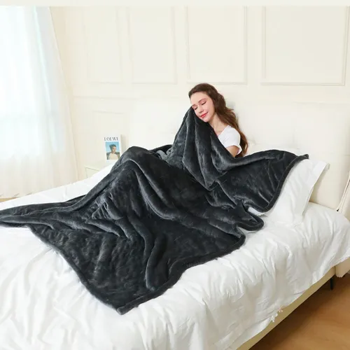 80x140cm Electric Blanket Flannel Blanket Mattress Winter Machine Washable Temperature Control Warmer Heated Throw Blanket