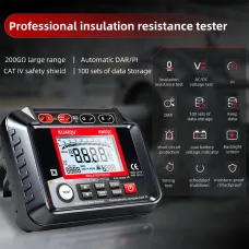KUAIQU KM502C Insulation Resistance Tester 1000V Output Voltage 20G Range Digital Megohmmeter High Voltage Testing Auto Discharge Function Backlit Screen