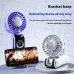 100 High Speed Handheld Fan with Smart LED Display Semiconductor Cooling Fan Portable Rechargeable Folding Small Fan