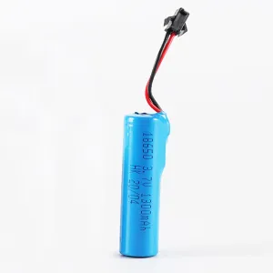 2PCS / 4PCS 3.7V 1300mAh 18650 Battery SM Plug for RC Car