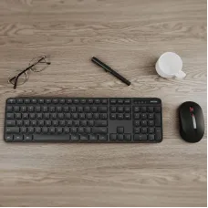 Xiaomi MIIIW 2.4G Wireless Keyboard and Mouse Set 104-keys Full-sized Keyboard and 800-1600DPI Mute Ergonomics Mice Combo for PC Laptop Computer